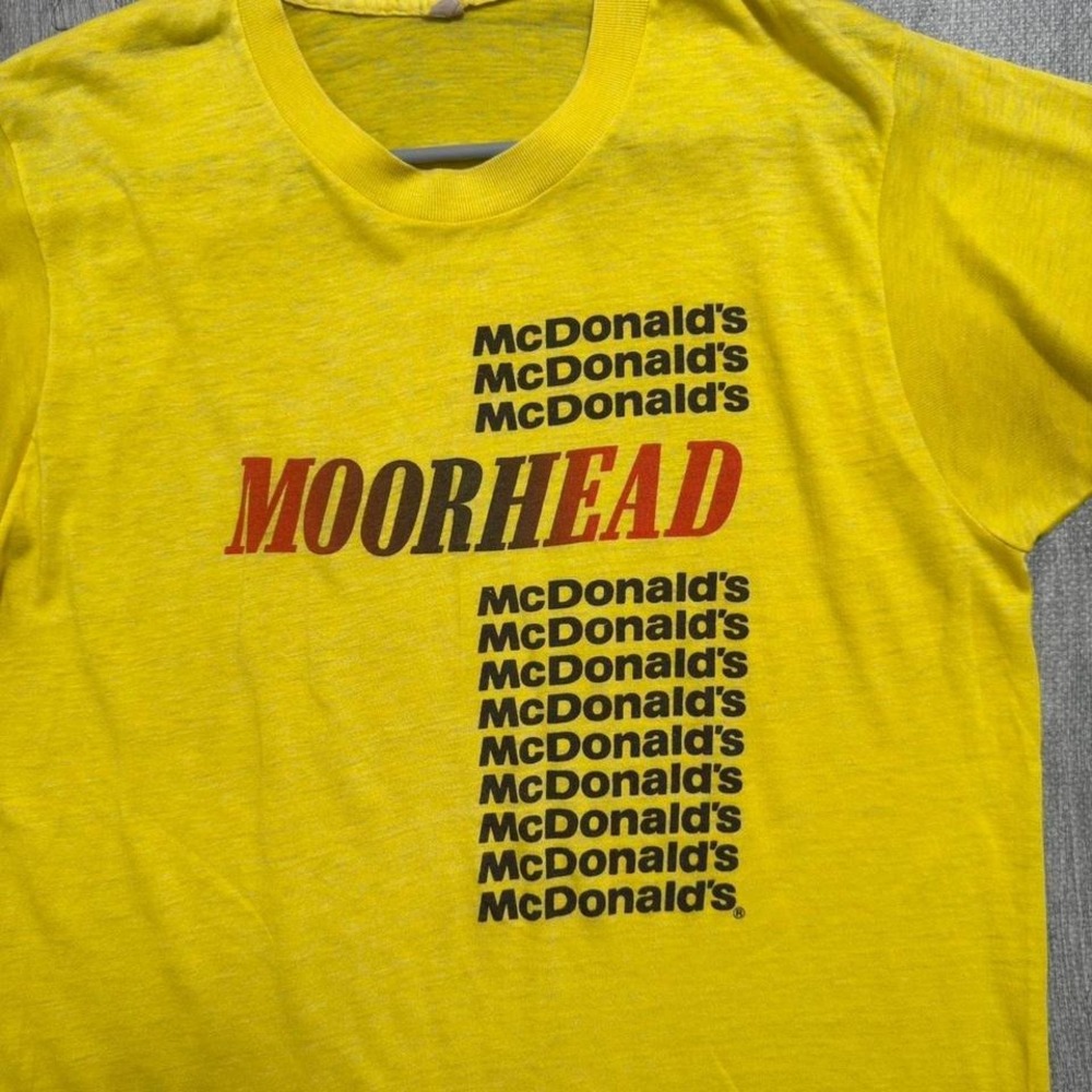 Vintage McDonald's Moorhead Single Stitch‎ T Shirt Men's Medium - Picture 2 of 4
